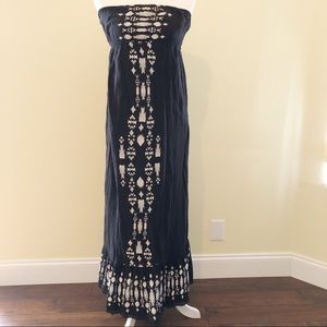 Rip Curl Black Strapless Maxi Dress